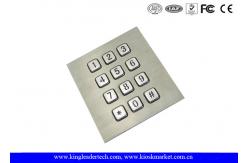 China Illuminated Backlit Metal Keypad 3x4 Matrix for Low-lit / Dark Envirement supplier