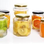 Food Grade Empty Clear Hexagonal Square Glass Empty Food Storage Jars for sale