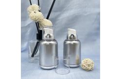 China Twist 80ml 100ml Airless Pump Bottles Vacuum PP MS Metallized Round Bottom supplier