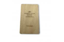China Compostable Wooden Custom NFC Business Cards Waterproof High Durability supplier
