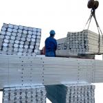 Hongxin Steel Pole with Hot dip Galvanized Rectangular 8FT 10FT  Steel Crossarm for sale