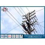 Galvanized Round Tubular Steel Poles for Transmission and Distribution Line for sale
