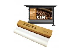 China 180mic Advertising Frant-print PET Backlit Film Roll for Eco-solvent Printing supplier
