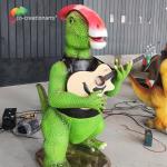 Outdoor Life Size Animatronic Dinosaurs Band 1.8 Meters Height For Dinosaur Park for sale