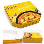 Eco-friendly Corrugated Kraft Paper Pizza Box Customized Size Food Grade Packaging Box for sale