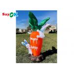 Home Inflatable Easter Yard Decorations With Carrots And Lovely Rabbits