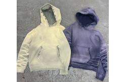 China Custom Mens Blank Hoodie with Heavyweight 400 gsm 500 gsm 600 gsm Fabric supplier