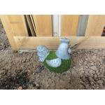 Chicken Duck Pottery Garden Ornaments Handmade Ceramic Garden Decorations