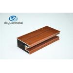 Doors And Window Aluminium Profile , Wood Grain Aluminum Structural Shapes for sale