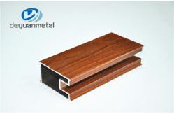 China Doors And Window Aluminium Profile , Wood Grain Aluminum Structural Shapes supplier