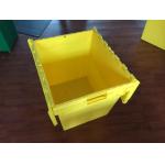 Big plastic nested and stacked storage boxes and bins