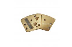 China ASL Trapezoid  1/4PCD Single Bar  Magnetic Connection Diamond Grinding Shoes non-threaded supplier
