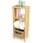 Home Storage Bamboo Racks And Holders 4 Layer Bamboo Shelf Rack 2-50mm Thickness for sale