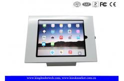 China Powder Coated Rugged Metal Ipad Security Kiosk Desktop / Wall Mounting supplier