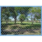 Easily Install Chain Link Fence Fabric Green Color PVC Coated Materials for sale