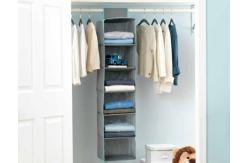 China Foldable Heavy Duty 6 Shelf Hanging Closet Organizer supplier