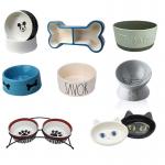 Durable Ceramic Cat Feeding Bowls , Cute Pet Bowl Multifunctional for sale
