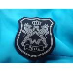 Sportswear Clothing Labels With Custom Printing 3D Raised Logo Matt Effect for sale