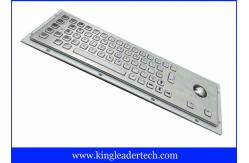 China Ruggedized Panel Mount Metal Keyboard With Trackball / Stainless Steel Keyboard supplier