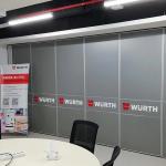 Durable Acoustic Operable Office Partition Walls , India Conference Room Moveable Door for sale