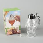 No Drip Plastic Honey Sugar Syrup Dispenser Container With Storage Stand / Stopper