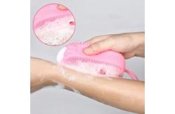 China Customized High-Quality Soft Rubber Silicone Shower Brush For Shower Massage Use supplier