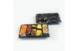 China Take Out Rectangular Food Packaging Serving Sushi Tray With Lid supplier