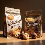 ​Industrial-Grade BOPET Coffee Pouches Matte Black Finish & Pallet Ready Stacking
