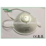 White Disposable Dust Proof Cone Face Mask 4- Ply With Valve , PP FFP Materials for sale