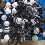 Spherical LED String Lamp , Lucency Milky christmas rope lights outdoor for sale