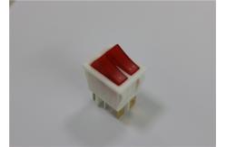 China Mini 4/6 Pins Red Illuminated Rocker Switch , Waterproof Led Rocker Switch supplier