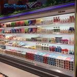 800L Multideck Open Chiller Supermarket Adjustable Layers Vegetable Display for sale