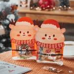 Christmas Mylar Packaging Bag Santa Claus Shaped For Cookies Gummies Candies for sale