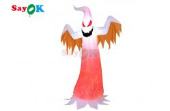 China LED Decoration Inflatable Ghost Halloween White With Red Eyes supplier