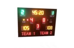 China 12'' Red Wireless Control Baseketball Digital LED Digital Clock With Waterproof Cabinet supplier