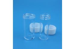 China High Temperature Clear Fused Quartz Glass Container supplier