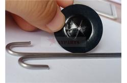China 304 Stainless Steel Material BirdAway Solar Panel Deterrent Clips 2.0x100mm With Washers supplier
