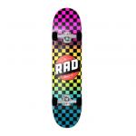 YOBANG OEM RAD Wheels Checker 2 Neon Fade Complete Skateboard - 7.75 x 31.25 for sale