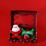 Christmas Pet Gift Set Knotted Frisbee Toy Ball Dog Chewing Accessories Holiday Playtime for sale