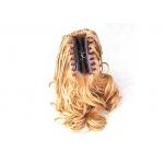 Custom Yellow Body Wave Human Pony Tail Wigs and Extensions for Women for sale