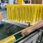 Clear / Transparent Yellowish BOPP Adhesive Packing Tape For Carton Box for sale