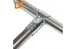 China HJ-1 Black Electroplating Silver Chrome Plating Lean Pipe Joint Connector Fitting supplier