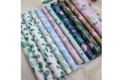 China 80gsm Gift Wrap Paper Roll Summer Flamingos Turtle Leaf Print Wrapping Paper supplier