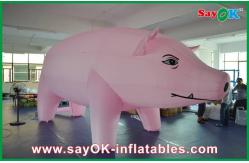 China Giant Pink Inflatable Pig Cartoon Customized For Advertising supplier