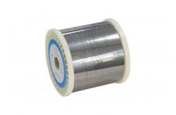 China Bright 0.1mm FeCrAl Alloy 0Cr23Al5 TANKII D Electric Heating Resistance Flat Wire supplier