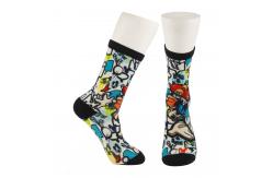 China Polyester/ Spandex /Unisex  OEM Service  Custom Made Size 3D-Printing Socks supplier