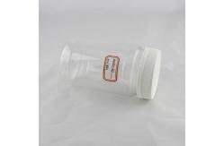 China 800ml Clear Plastic Cylinder Tubes , Gray PP Plastic Screw Lid supplier