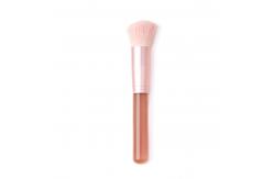 China Flower Plastic Handle 1pc Individual Makeup Brushes supplier