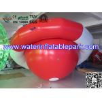0.9mm PVC Tarpaulin Inflatable Peg-top / Red White Inflatable Saturn Rocker