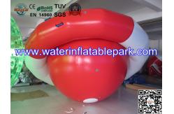 China 0.9mm PVC Tarpaulin Inflatable Peg-top / Red White Inflatable Saturn Rocker supplier
